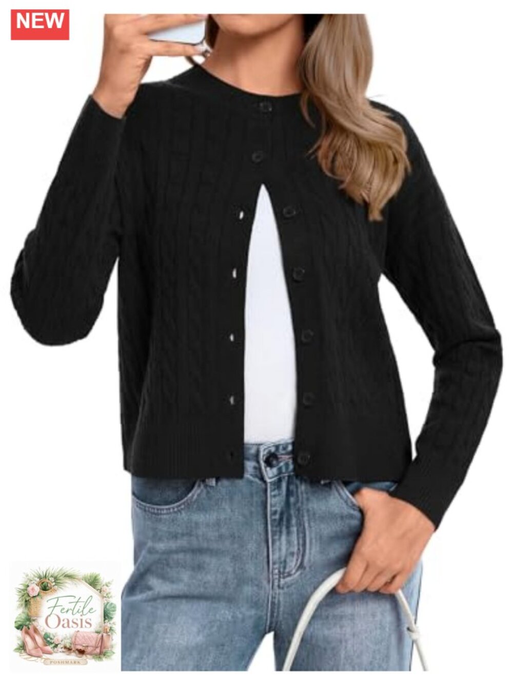 Cropped Cardigan Sweater Women Lightweight Open Front Knit Long Sleeve Y2k